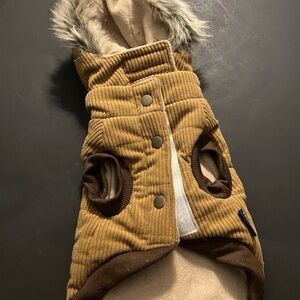 Cozy Brown Corduroy Cat Jacket